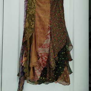 Vintage multi color wrap around skirt